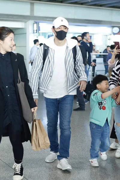 Hong Kong Actor Singer Raymond Lam Arrives Beijing Capital International — Stock Photo, Image