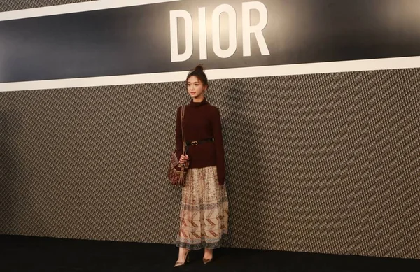 Attrice Cinese Jinyan Partecipa Evento Dior Shanghai Cina Maggio 2019 — Foto Stock