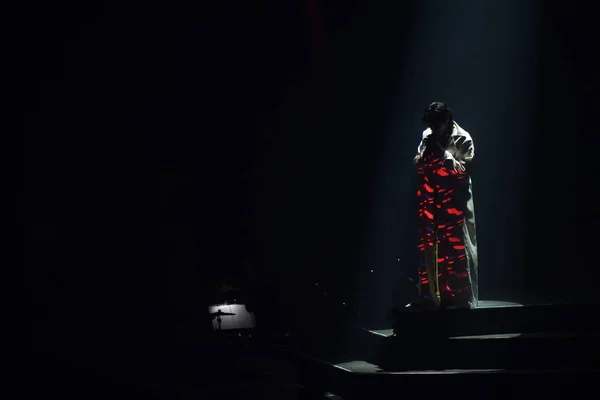 Chinese Singer Actor Kris Yifan Performs 2019 Concert Tour Tian — стокове фото