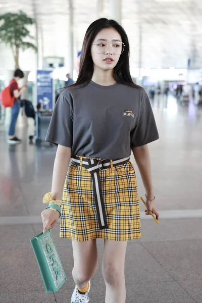 CHINA BEIJING AIRPORT JELLY LIN YUN — Fotografie, imagine de stoc