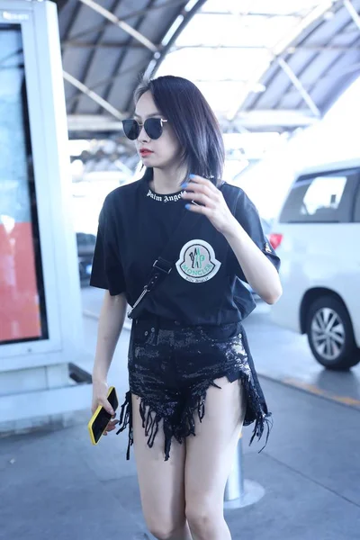 China beijing flughafen victoria song qian — Stockfoto