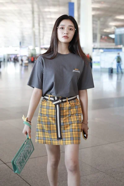 CHINA BEIJING AIRPORT JELLY LIN YUN — Fotografie, imagine de stoc