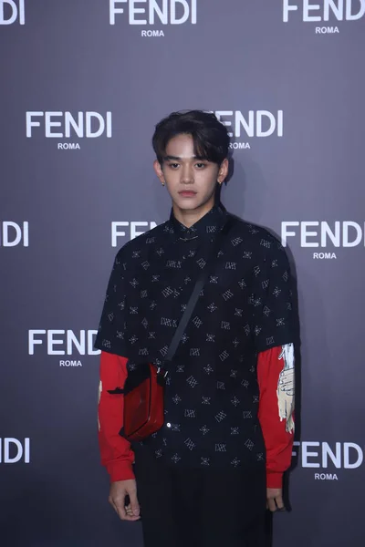 Kína Shanghai Fendi férfi őszi/téli 2019 divatbemutató — Stock Fotó