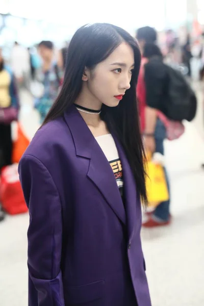 Chiny Beijing Airport Meng Meiqi — Zdjęcie stockowe