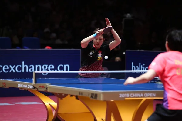 КИТАЙ SEAMASTER 2019 ITTF WORLD TOUR PLATINUM CHINA OPEN — стоковое фото