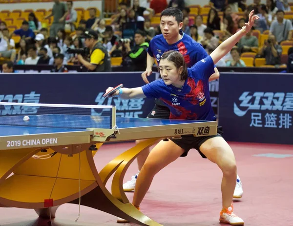 КИТАЙ SEAMASTER 2019 ITTF WORLD TOUR PLATINUM CHINA OPEN — стоковое фото