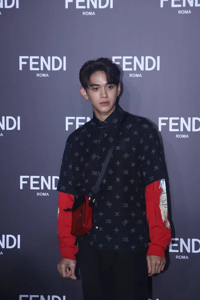 Çin Shanghai Fendi Erkek Sonbahar / Kış 2019 Defile — Stok fotoğraf