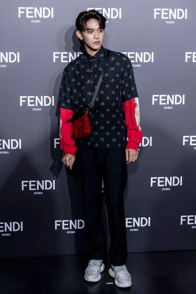 CHINA SHANGHAI FENDI MEN'S FALL/WINTER 2019 FASHION SHOW — Stock Photo, Image