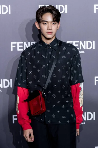 Kína Shanghai Fendi férfi őszi/téli 2019 divatbemutató — Stock Fotó
