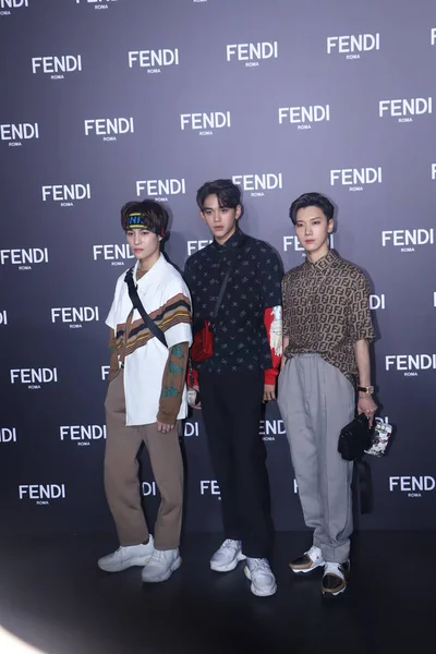 QUINA SHANGHAI FENDI MEN 'S FALL / WINTER 2019 FASHION SHOW — Fotografia de Stock