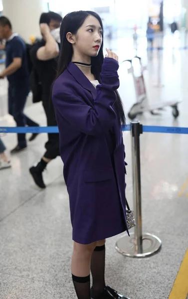 Chiny Beijing Airport Meng Meiqi — Zdjęcie stockowe