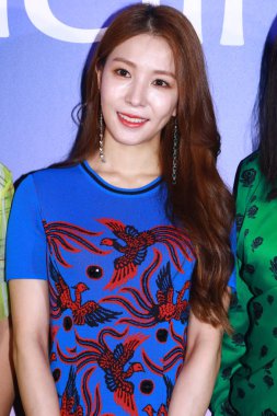South Korean singer Kwon Bo-ah, known professionally as BoA, arrives for a promotional event in Hong Kong, China, 16 May 2019. clipart