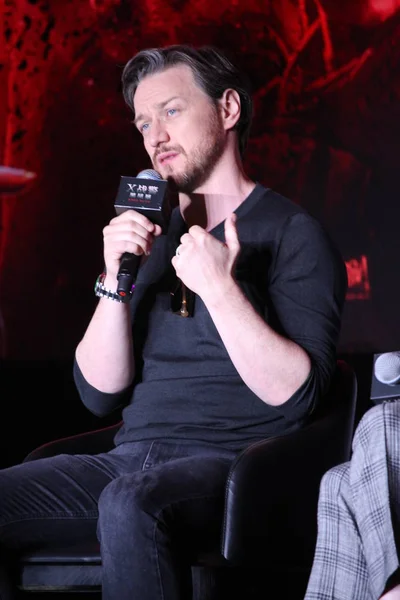 Ator Escocês James Mcavoy Participa Uma Conferência Imprensa Para Novo — Fotografia de Stock