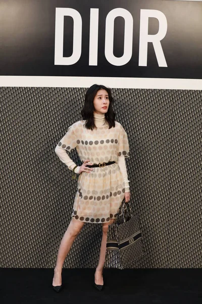 Chinese Singer Zhang Bichen Diamond Zhang Attends Opening Ceremony Dior — Stock Photo, Image