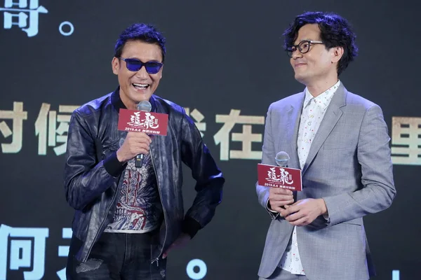 Hong Kong Actors Tony Leung Fai Left Gordon Lam Attend — Stock Photo, Image