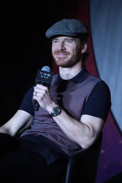 Actor Irlandés Alemán Michael Fassbender Asiste Una Conferencia Prensa Para —  Fotos de Stock