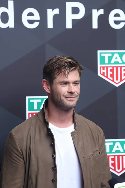 CHINA SHANGHAI TAG HEUER CHRIS HEMSWORTH LI YIFENG — Stock Photo, Image