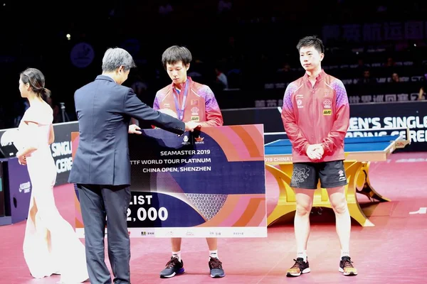 Long Jobb Lin Gaoyuan Kína Jelentenek Dobogón Után Döntőt Férfi — Stock Fotó