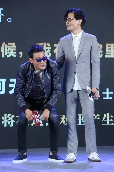 Hong Kong Actors Tony Leung Fai Left Gordon Lam Attend — Stock Photo, Image