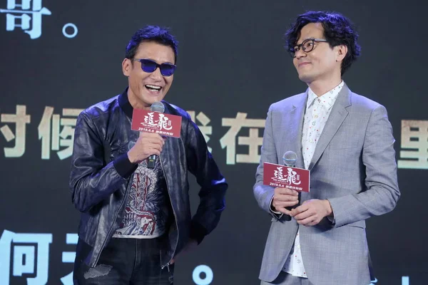 Hongkongští Herci Tony Leung Fai Levice Gordon Lam Zúčastní Premiéry — Stock fotografie