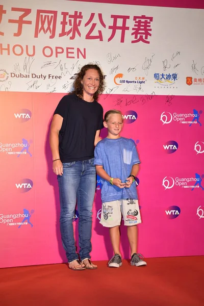 Samantha Stosur Australia Izquierda Asiste Cena Bienvenida Para Wta Guangzhou — Foto de Stock