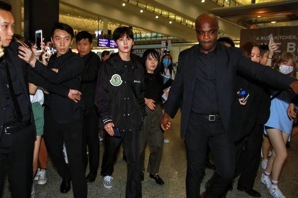 China hong kong flughafen hwang min-hyun — Stockfoto