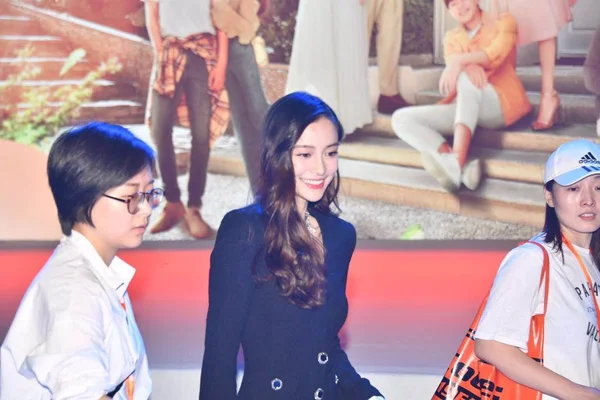 Aktris Hong Kong Angelababy Menghadiri Konferensi Pers Untuk Serial True — Stok Foto