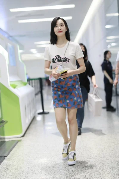 Chiny Shanghai Airport Victoria Song Qian — Zdjęcie stockowe