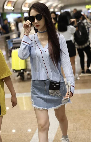 Chiny Beijing Airport Meng Meiqi — Zdjęcie stockowe