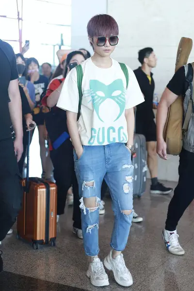 CHINA BEIJING AEROPUERTO CHRIS LEE LI YUCHUN — Foto de Stock