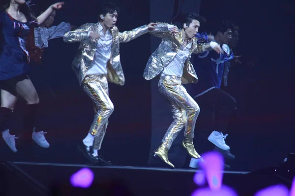 Çin Hong Kong Super Junior-D ve E konser D ve E — Stok fotoğraf