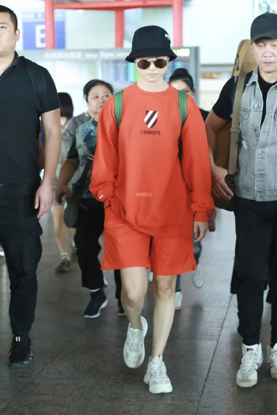 CHINA BEIJING AIRPORT CHRIS LEE YI YUCHUN — Stockfoto