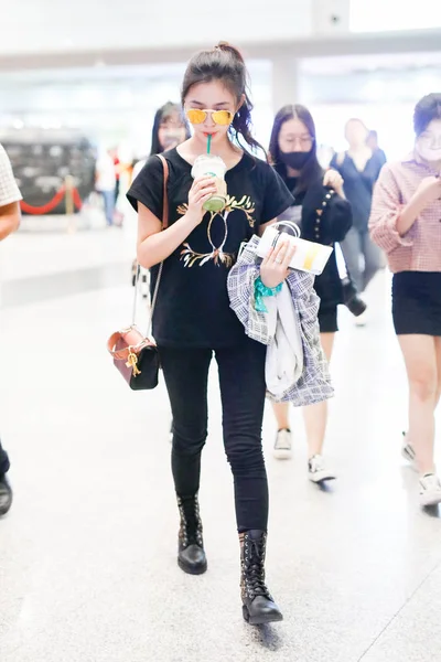 CINA BEIJING AEROPORTO JELLY LIN YUN — Foto Stock