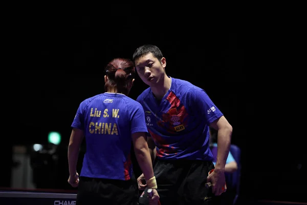 한국 씨마스터 2019 Ittf 월드투어 신한코리아 오픈 — 스톡 사진