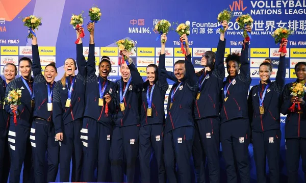 CHINA FIVB VOLLEYBALL NACIONES FINALES DE LIGA MUJERES NANJING 2019 —  Fotos de Stock