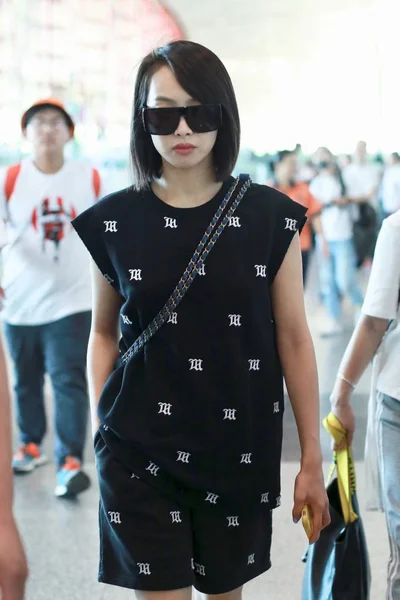 China beijing flughafen victoria song qian — Stockfoto