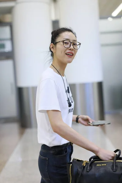 China Xangai Aeroporto Liu Wen — Fotografia de Stock