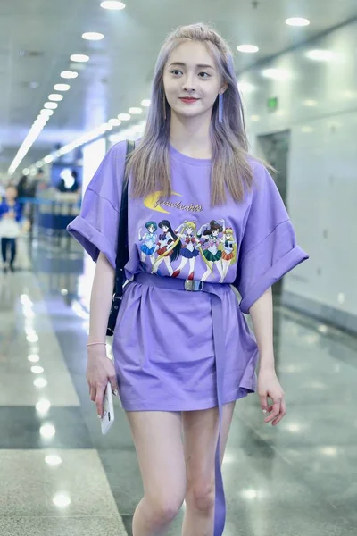 China Beijing Flughafen pinky zhou jieqiong — Stockfoto