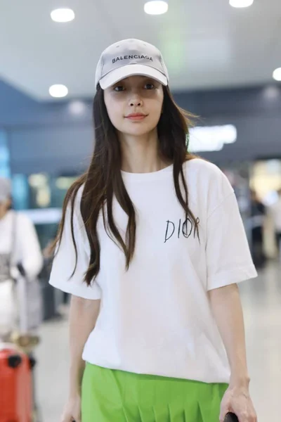 Çin Şanghay Havaalanı Angelababy — Stok fotoğraf