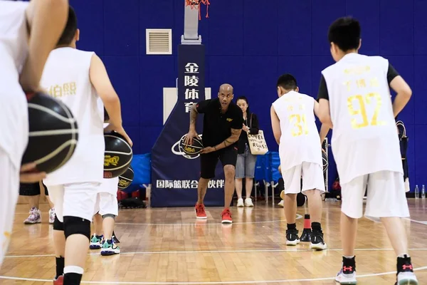 CHINA CHINESE BEIJING BASKETBALL STEPHON MARBURY — Stock Photo, Image