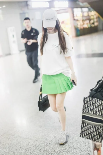 Kína Chengdu Airport Angelababy — Stock Fotó