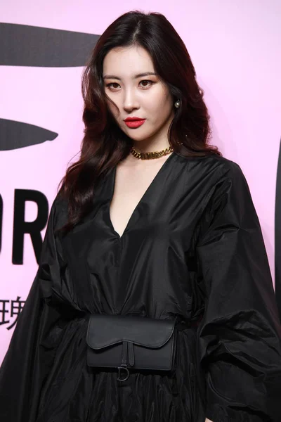 Cantante Surcoreana Lee Sun También Conocida Como Sunmi Posa Alfombra —  Fotos de Stock