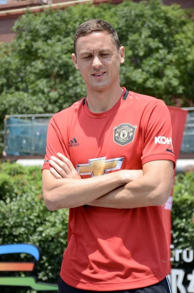 Jogador Sérvio Futebol Nemanja Matic Manchester United Premier League Participa — Fotografia de Stock