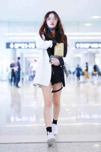 Kina Shanghai flygplats Jelly lin Yun — Stockfoto