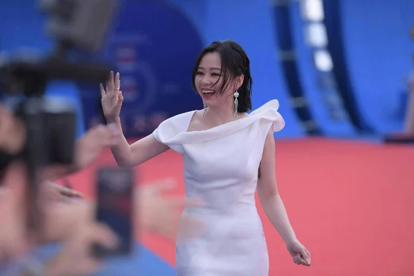 Cantante China Jane Zhang Zhang Liangying Posa Alfombra Roja Durante — Foto de Stock