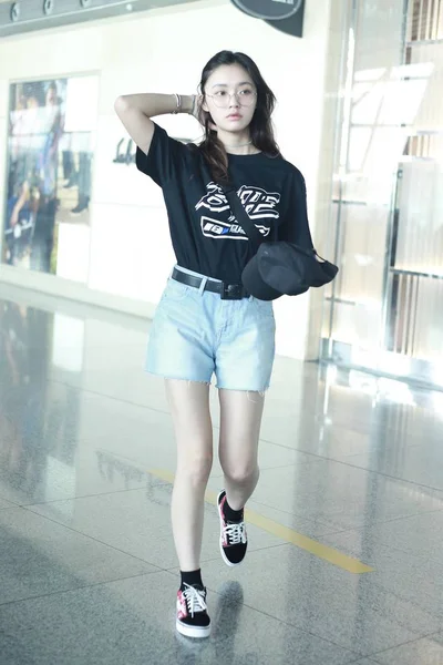 Kina Beijing Airport Jelly Lin Yun — Stockfoto