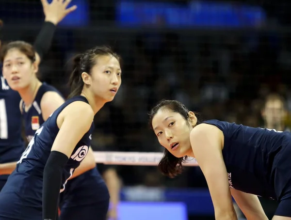 CHINA CHINESE GERMANY GERMAN 2019 OLYMPIC VOLLEYBALL QUALIFY — Stock Photo, Image