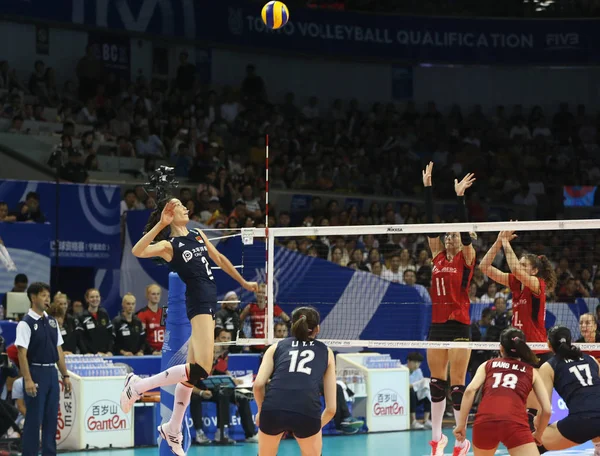 China Chinesisch Deutschland Deutsch 2019 Olympisches Volleyball qualifizieren — Stockfoto