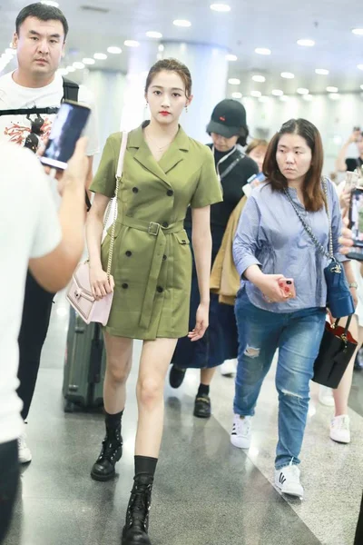 Kina Beijing Airport Guan Xiaotong — Stockfoto