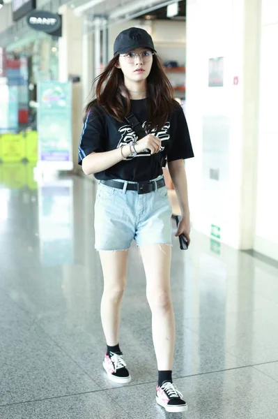 CINA BEIJING AEROPORTO JELLY LIN YUN — Foto Stock